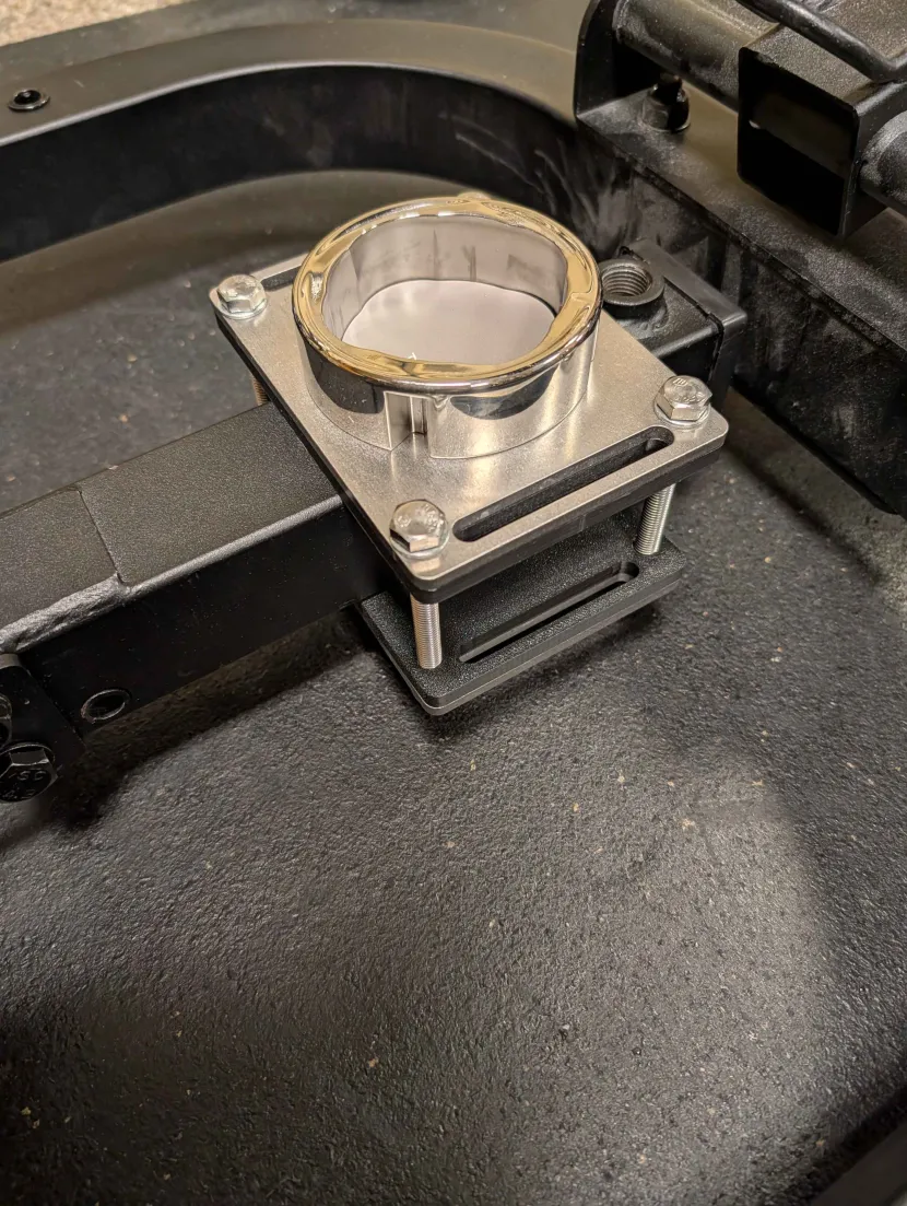 Bolt together strap Voltra mount